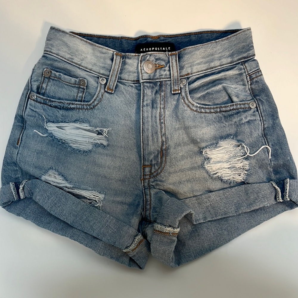 Aeropostale Jean Shorts, Mom shorts, Size 000